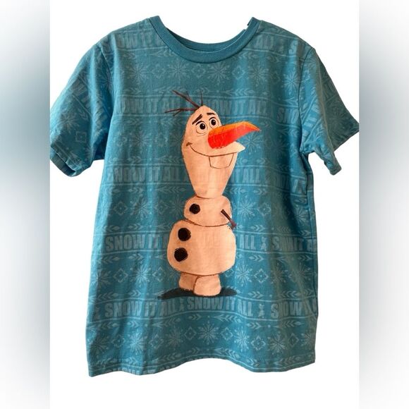 Disney Frozen T-Shirt Size 7/8 - Picture 2 of 6